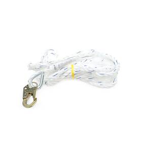 B01hjfthzw Peakworks Standard Vertical Lifeline - Polysteel 5/8 Rope Snap Hook