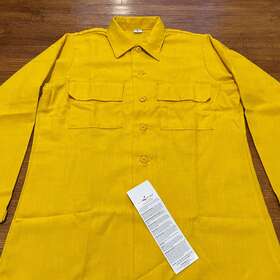8415-00-259-8718 Polkton Mfg Co Inc Wildland Fire Fighter Shirt Adult Large Yellow Nomex Aramid Flame Forest Service