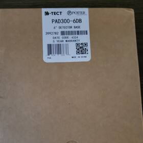 Ppad3006db Potter Pad 300-6db Detector Base New In Box Location Bin 126