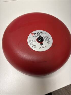 Pba-248 Potter Ppba248 8 Inch 24vdc 24v Red Bell