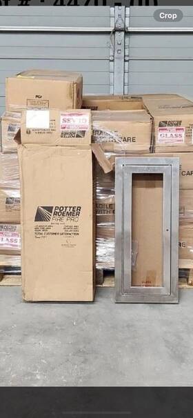 7062-a Potter Roemer Alta Ss Fire Extinguisher Cabinet Tempered Glass Window 4 Inch