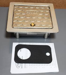 C-634bx1 Prier Cast Brass Satin Nickel Plate Commercial Wall Hydrant Box Pi