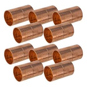 Cw-crcc-0012-10 Procuru 10-pack 1/2-inch Copper Coupling With Stop Roll Or Dimple C X Sweat Conn