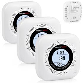Yc302-pro Protectmeter Carbon Monoxide Detectors 3 Pack 3in1 Portable Plug