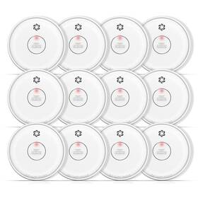 Za206 Putogesafe Fire Alarms Smoke Detectors Alarm Battery Operated Photoelectric 12 Pack
