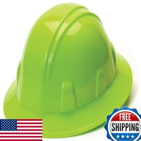 B003uubdlw Pyramex Safety Sl Series Full Brim Hard Hat 4-point Ratchet Suspension Hi Vis