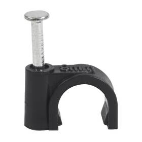Cc8-b-100-p Qualgear 8mm Cable Clips Black 100 Pack
