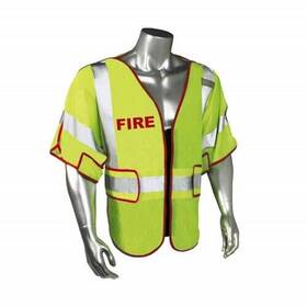 Lhv-ps3-dszr-fr-j Radians 107 Breakaway Class 3 Vest Fire/red Trim/green Jumbo/2x/4x