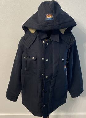 Blhc2426 Rasco Fr Black Flame Resistant Hrc 4 Nfpa 2112 Certified Jacket Size Medium Regular