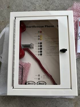 2500-205fm Rath Communications Base Station Smart Rescue 5 Flush Cabinet With Door