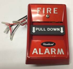 4050-001t Rauland Borg Fire Alarm Pull Station