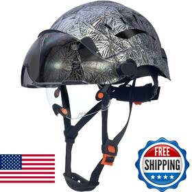 B0f8445xby Rdsgso Ansi-certified Industrial Safety Helmet Hard Hats With Retractable Clear