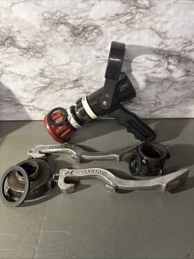 Gpm-95 Red Head Brass Cfa-95 1.5 Inch Nh Fire Fighters Hose Nozzle Wrenches Coupling Reducer Lot