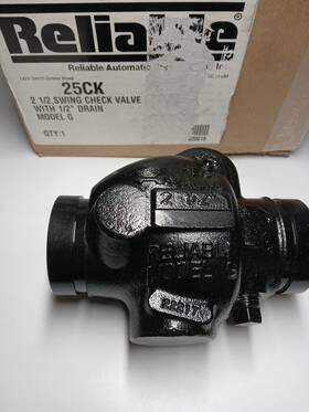 25ck Reliable 2-1/2 Inch Swing Check Valve With 1/2 Drain - Model G