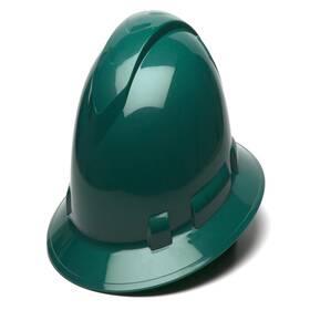 B00x4d9ci6 Ridgeline Pyramex Full Brim Hard Hat 4 Point Ratchet Green