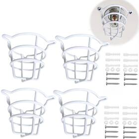 Ro-wg-0504 Rosyocean 4 Pack White Fire Sprinkler Head Protector Cover Cage Guard For Both 1/2 Inch &