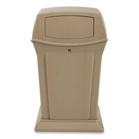 Fg843088beig Rubbermaid Commercial Prod. Ranger Fire-safe Container Square Structural Foam 35gal Beige