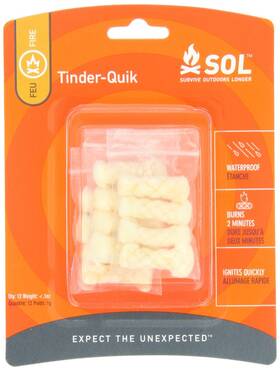 Solfire3 S.o.l. Survive Outdoors Longer Blanc S.o.l Tinder-quik Fire Starter Tinder Pack Quik