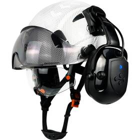 B0d1k8sfn5 Safebuilder Safety Helmet Visor Bluetooth Ear Muffs Snr 26db Hard Hat Visors