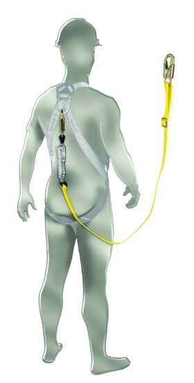 B003h9mz90 Safety Works 6-inch Lanyard Shock Absorbing Single Leg