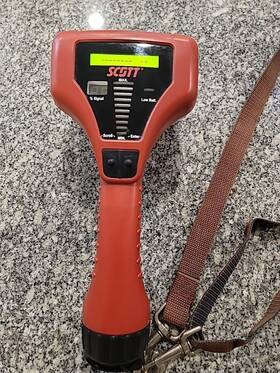 200397 Scott Safety Pak Tracker Hand Held Receiver Assembly 200397-02 Power Supply
