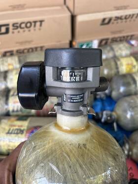 804721-01 Scott Cylinder Valve Assembly Shut Off 4500 Psi P/n 804721 Euc Free Ship