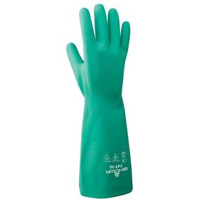747-08 Showa 747 Nitrile Chemical Resistant Safety Glove Unlined Food Safe 22 Mil