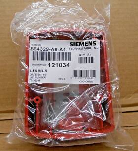 S54329-a9-a1 Siemens 018987196611 New Lfsbb-r Wall Mount Red Surface Back Box Nfpa 12 Avail