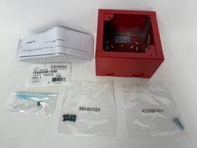 500-636119 Siemens Sbbs-r Surface Mount Back Box Red Lot Qty 12 New