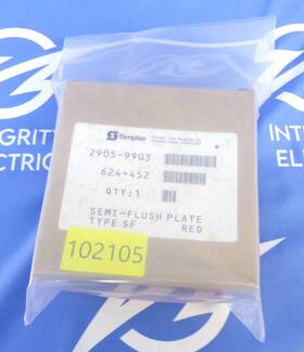 2905-9903 Siemens/simplex Shbbs-r/2905-9903 New Semi-flush Plate Red Shbbs-r With Speaker Audible/visual App