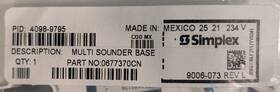 4098-9795 Simplex Multi Sounder Base - Same Day Shipping