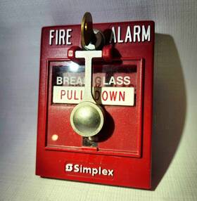 4099-9002 Simplex Addressable Break Glass Rod Fire Alarm Pull Station With B-key