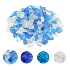 Sk-fa0005-gs10 Skyflame 10-pound Crushed Fire Glass For Gas Pit Fireplace Vase Fill