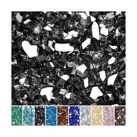 Sk-fa0015-gs10 Skyflame 10-pound Fire Glass For Fireplace Pit And Landscaping Onyx Bla
