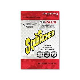 159015301 Sqwincher Fast Pack Drink Mix Cherry 0.6 Fl Oz Yields 6