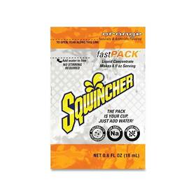 159015304 Sqwincher Fast Pack Drink Mix Orange 0.6 Fl Oz Yields 6