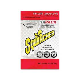159015305 Sqwincher Fast Pack Drink Mix Fruit Punch 0.6 Fl Oz Yields 6