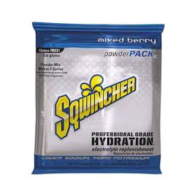 159016400 Sqwincher Powder Packs Mixed Berry 47.66 Oz Pack Yields 5 Gal - 16 Per Ca