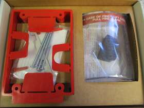 Sti-6535-r Sti New Mini Weather Stopper Without Horn With Spacer-red
