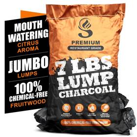 Sunlight Charcoal 850072176055 Jumbo Lump Grilling - Natural Hand Selected 1 Pack 7lb Coals