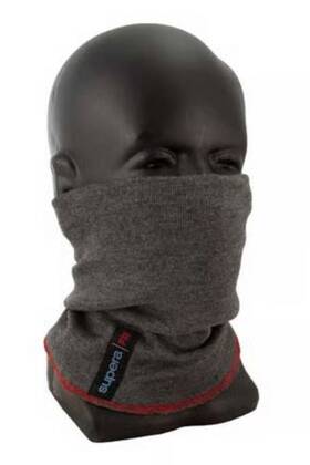Superior Glove Supera 779406409709 Fire-resistant Gray Ultra Soft Neck Gaiter Protector One Size