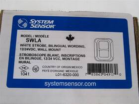 System Sensor 783863049170 Swla White Strobe Bilingual 12/24vdc Wall Mount New