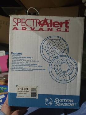 L01-0066-1091 System Sensor Spscw Ceiling Speaker Strobe White L01-0066-191