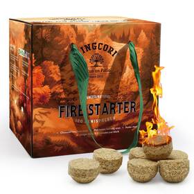 T1rtrvt-120 T1rtrvt 768434861337 Fire Starters 120pcs Hemispheres Charcoal Squares For Bbq ... Fast Ship