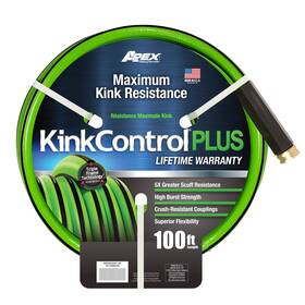 8567-100 Teknor Apex Kink Control Plus Water Hose 100ft - High Burst Strength And Superior Flexibi