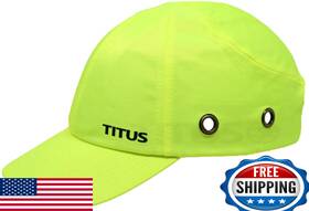 B0bn5gqcvg Titus Lightweight Safety Bump Cap - Baseball Style Protective Hat Fluorescent P