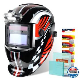 B0btsjtkgg Trqwh Auto Darkening Welding Helmet - True Color Solar Powered