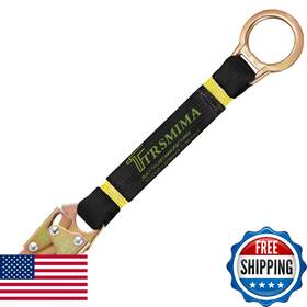 B0cyx3f938 Tt Trsmima 18 Inch D-ring Extender Fall Protection Lanyard Snap Hook Ansi Certified