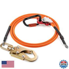 B0d95d4fgm Tt Trsmima Steel Wire Core Flipline Arborist Climbing Tree Lanyard Kit
