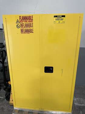 H-2219m-y Uline Flammable Liquid Storage Cabinet Yellow 90 Gallon 340 Liter